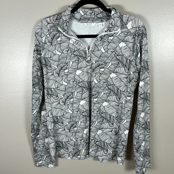 Lady Hagen Quarter Zip Black and White Pullover - Picture 7 of 7